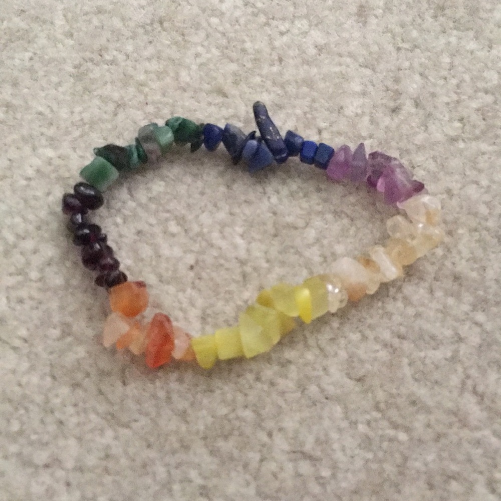 New never worn mutli color rock bracelet